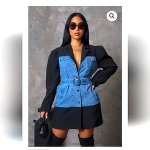 Women's MIDI DRESS – DENIM